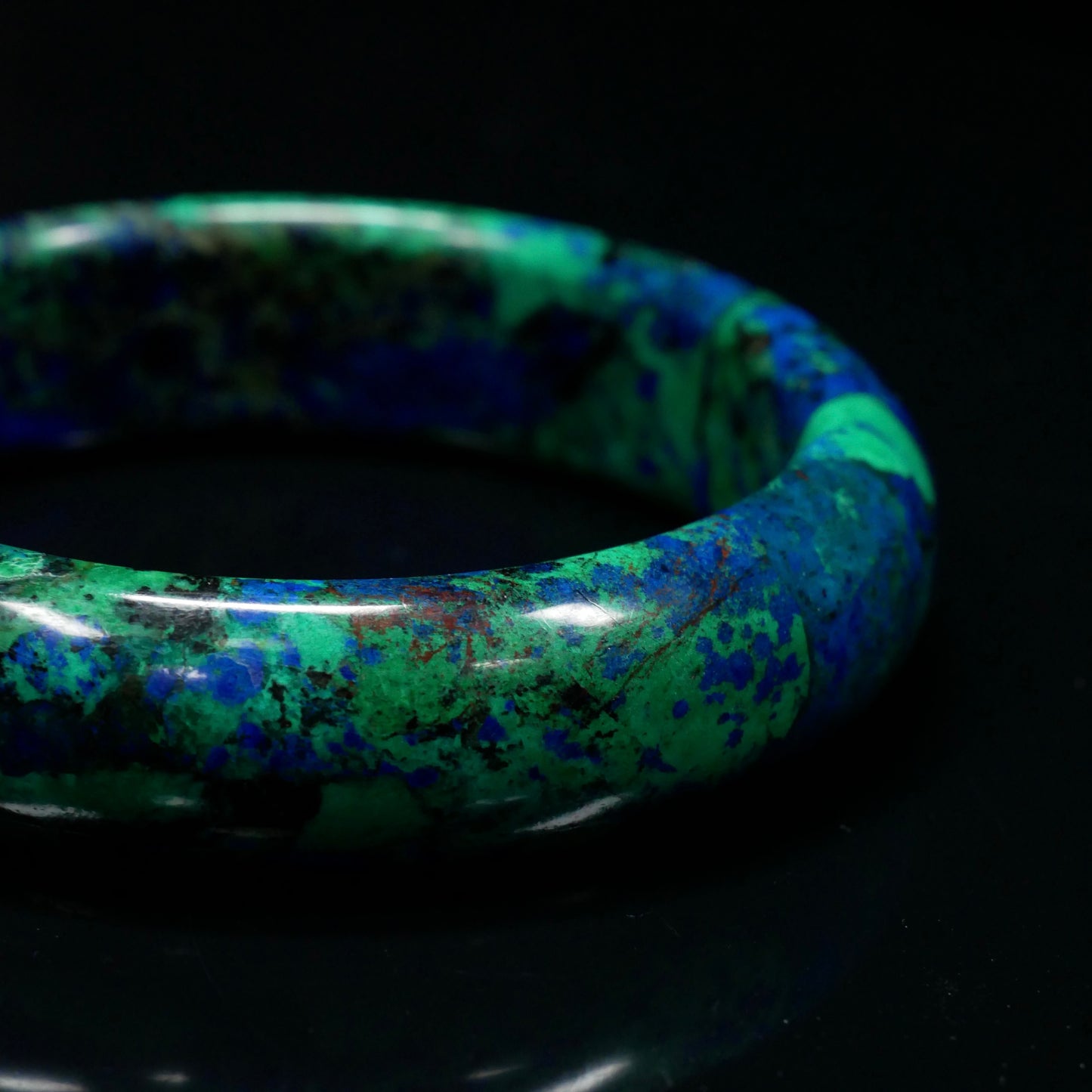 Wide Azurite Cuff