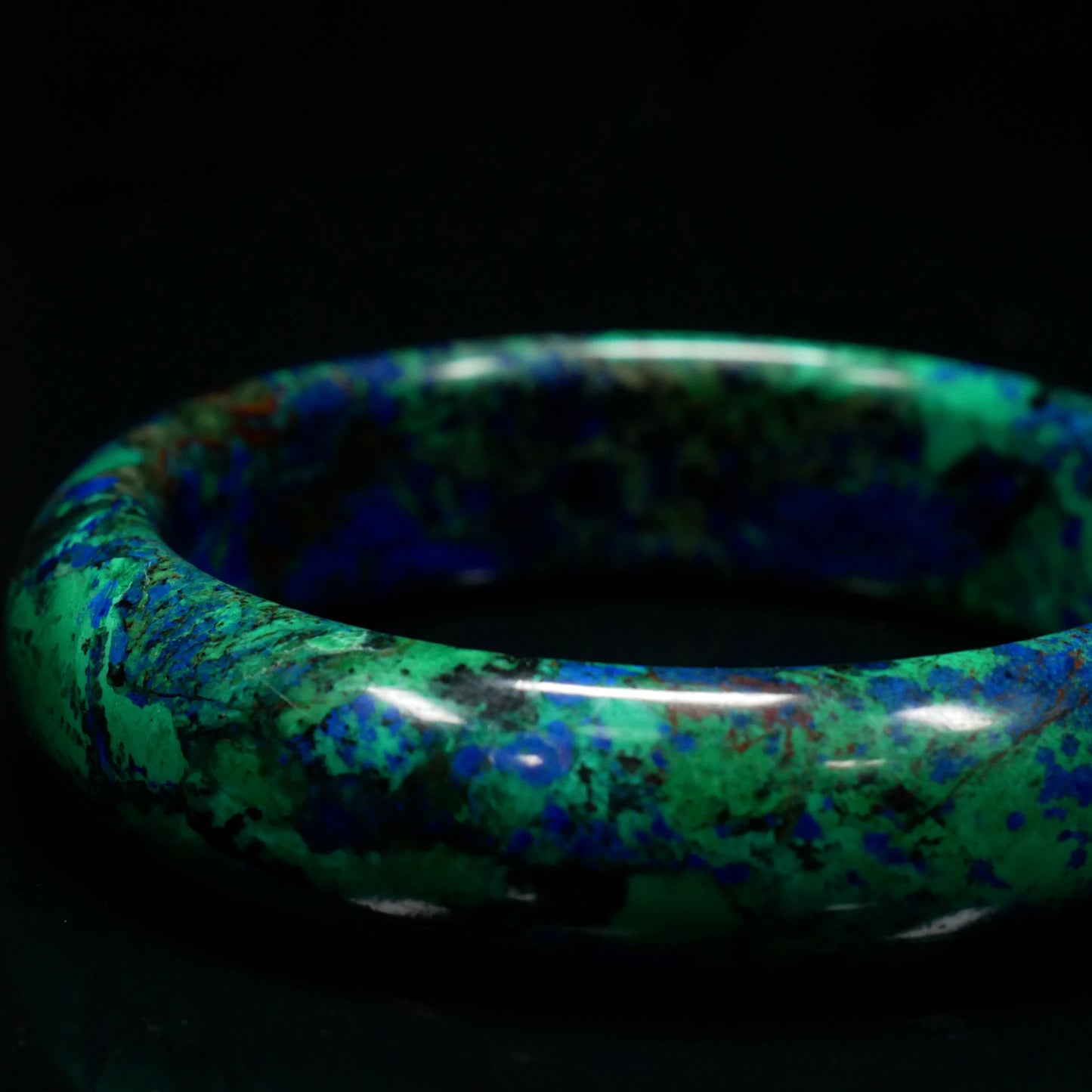 Wide Azurite Cuff