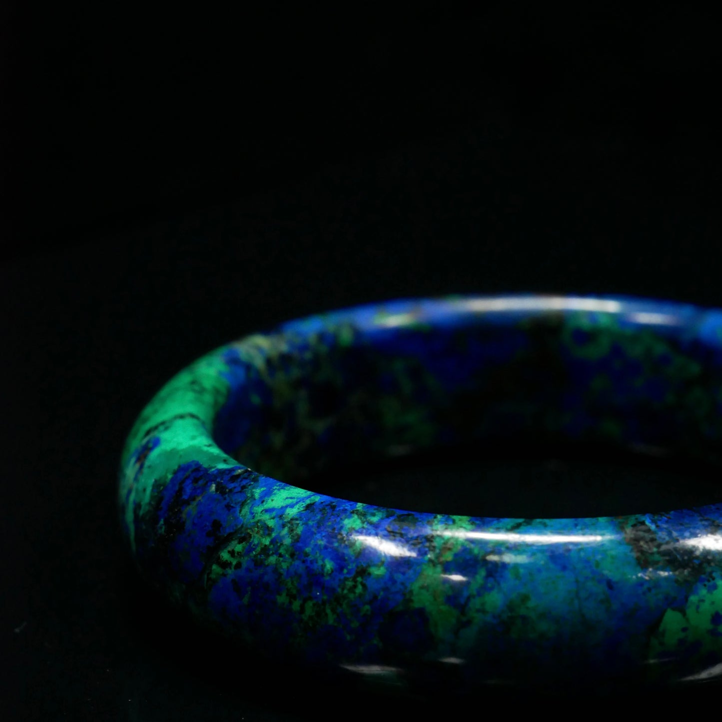 Wide Azurite Cuff