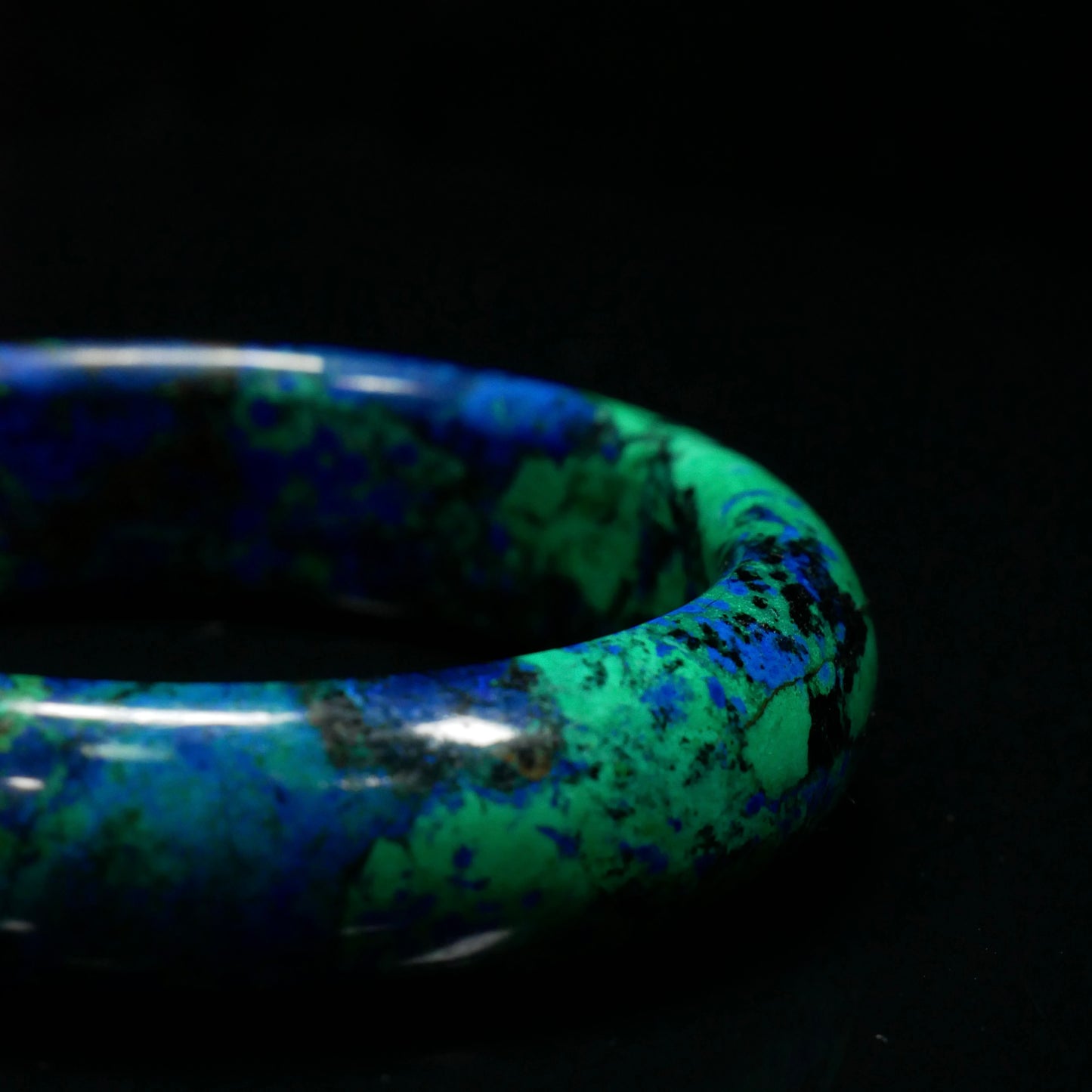 Wide Azurite Cuff