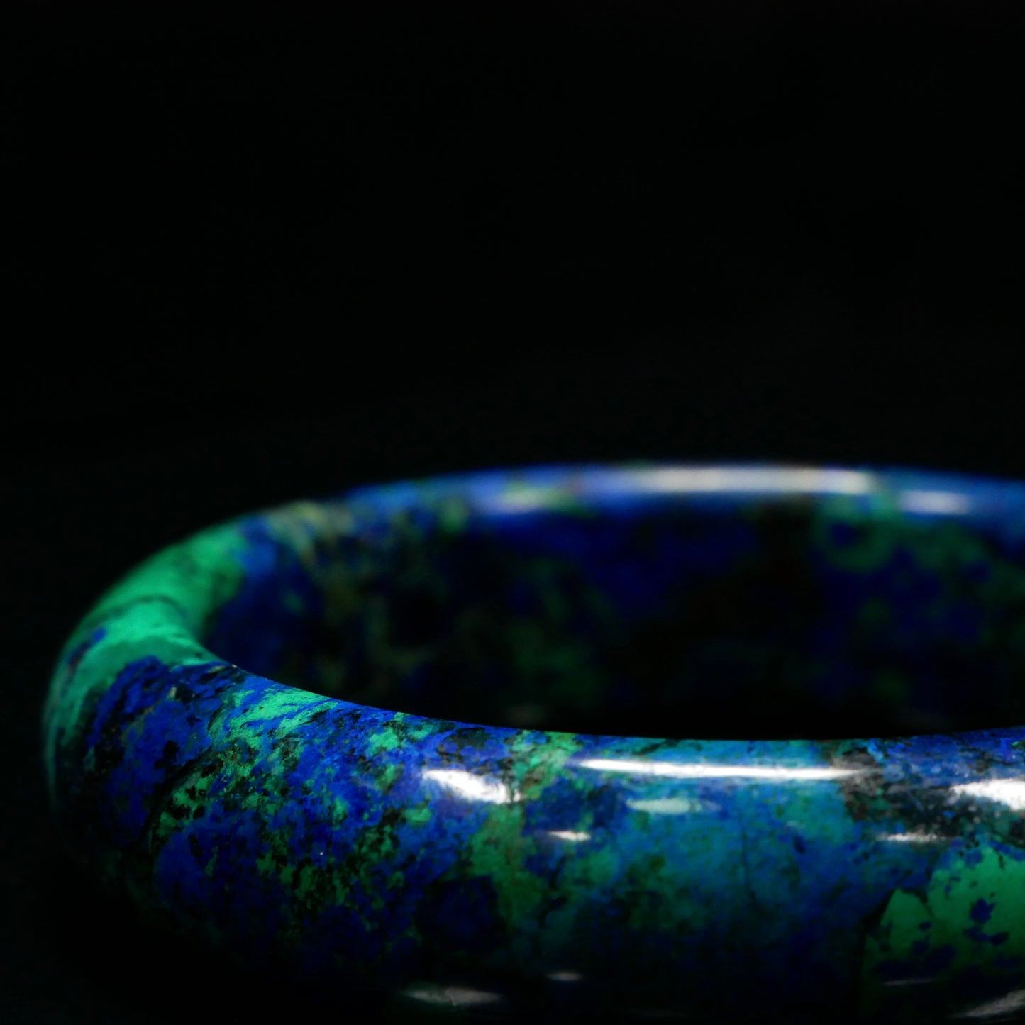 Wide Azurite Cuff
