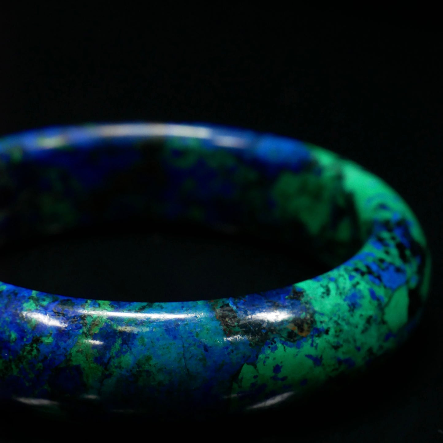 Wide Azurite Cuff