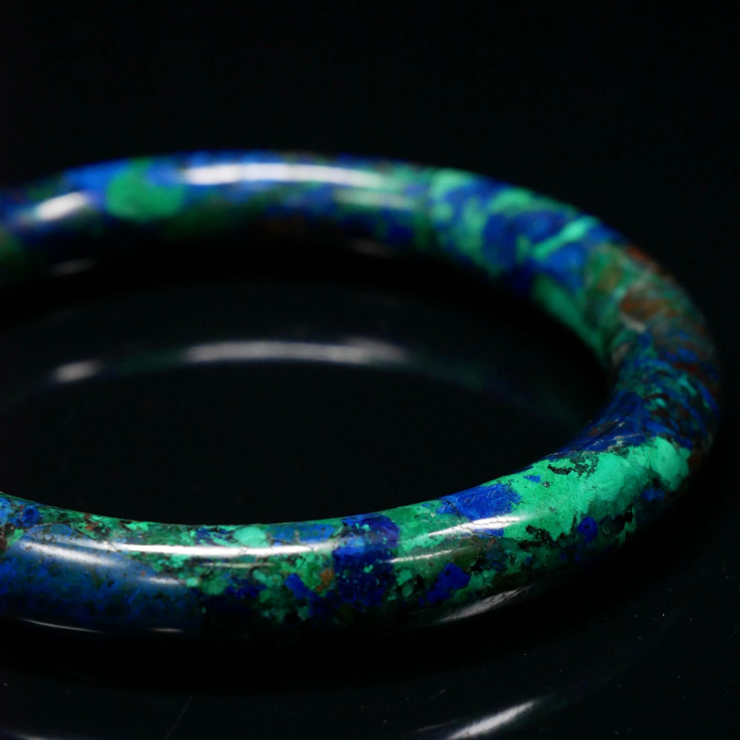 Slim Azurite Bangle