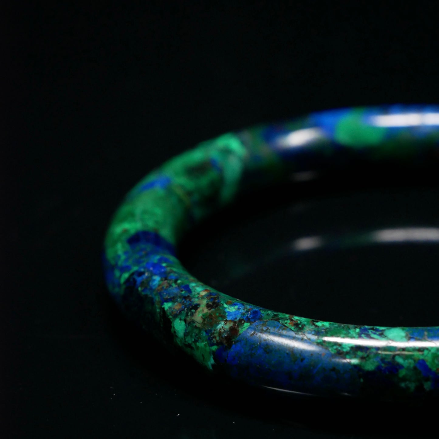 Slim Azurite Bangle