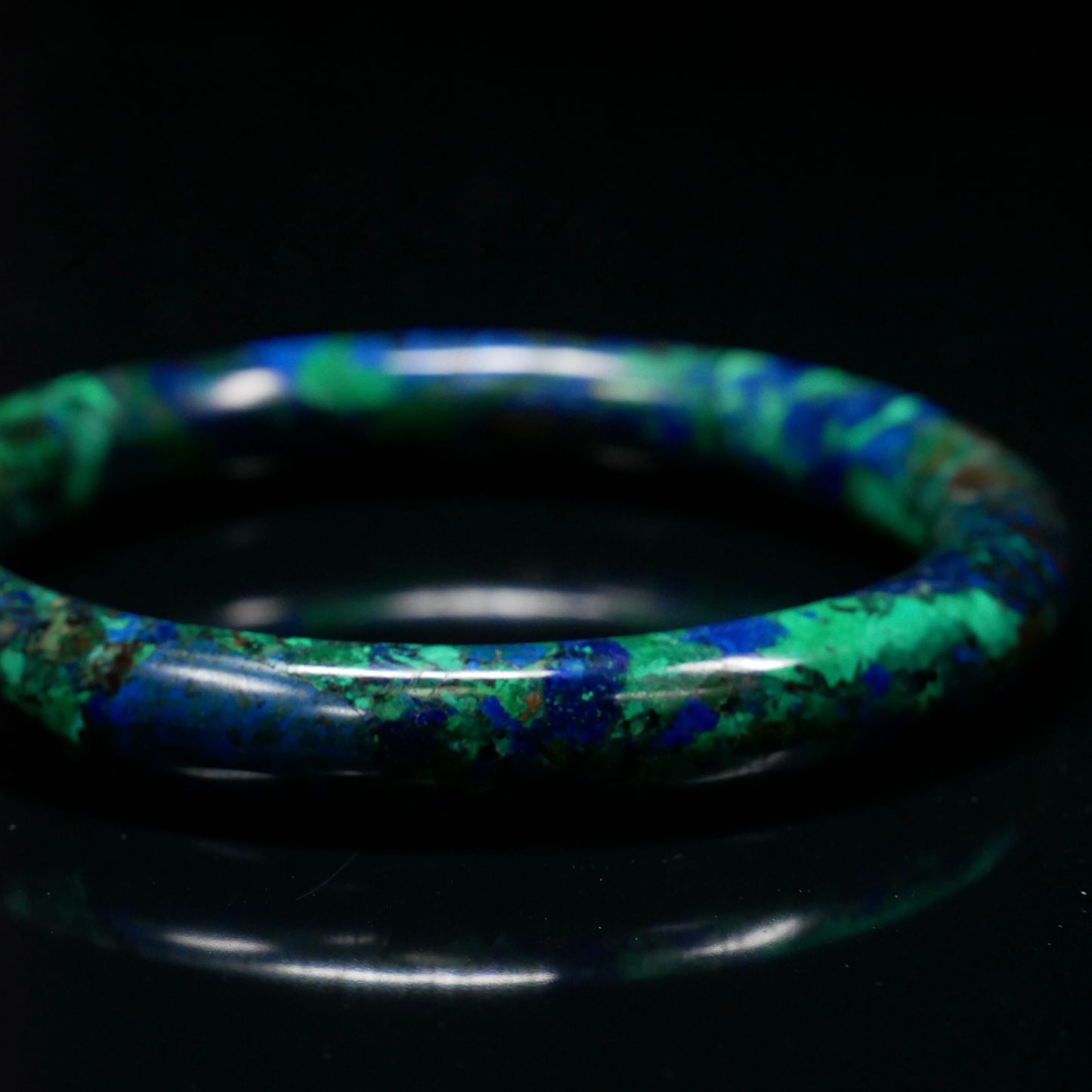 Slim Azurite Bangle