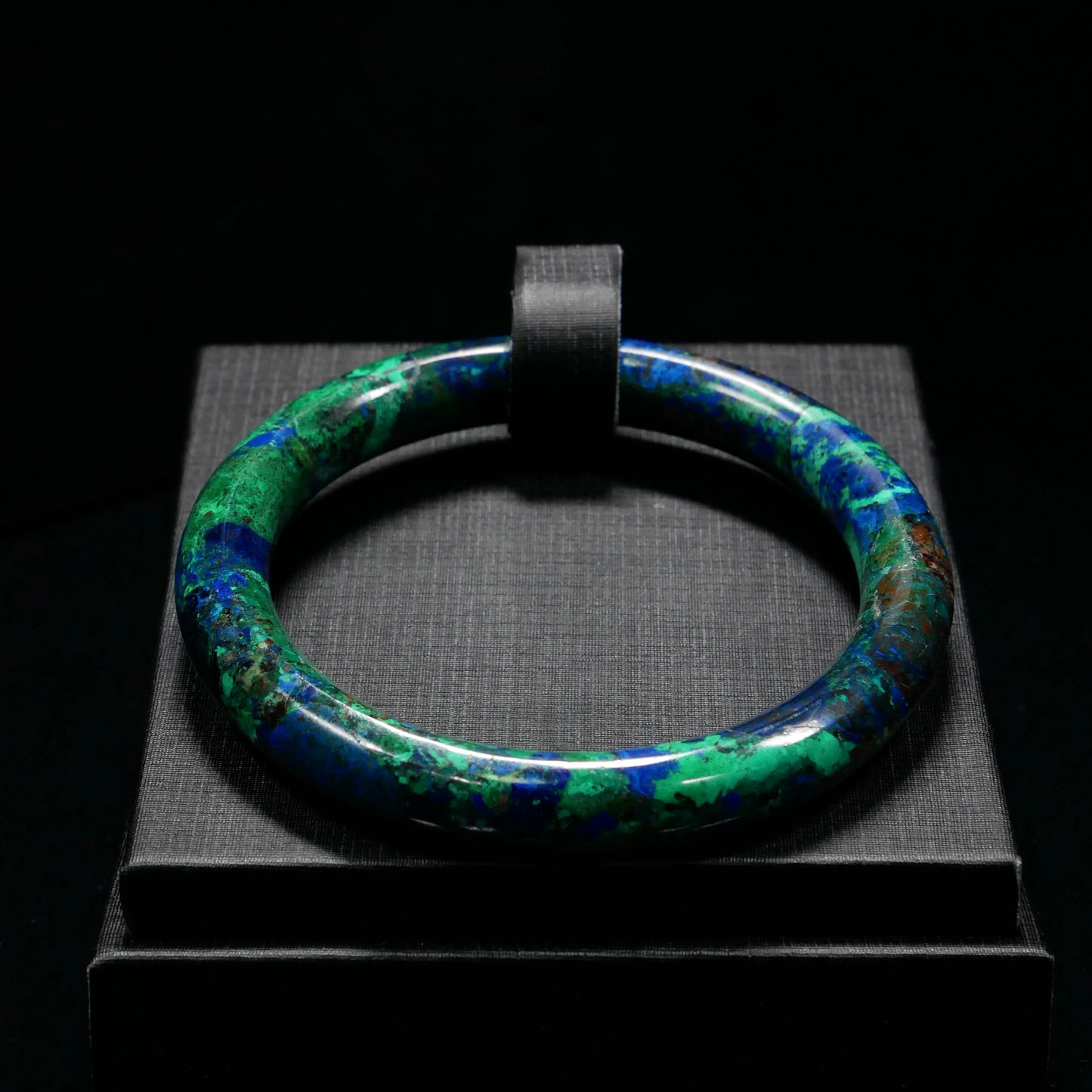 Slim Azurite Bangle