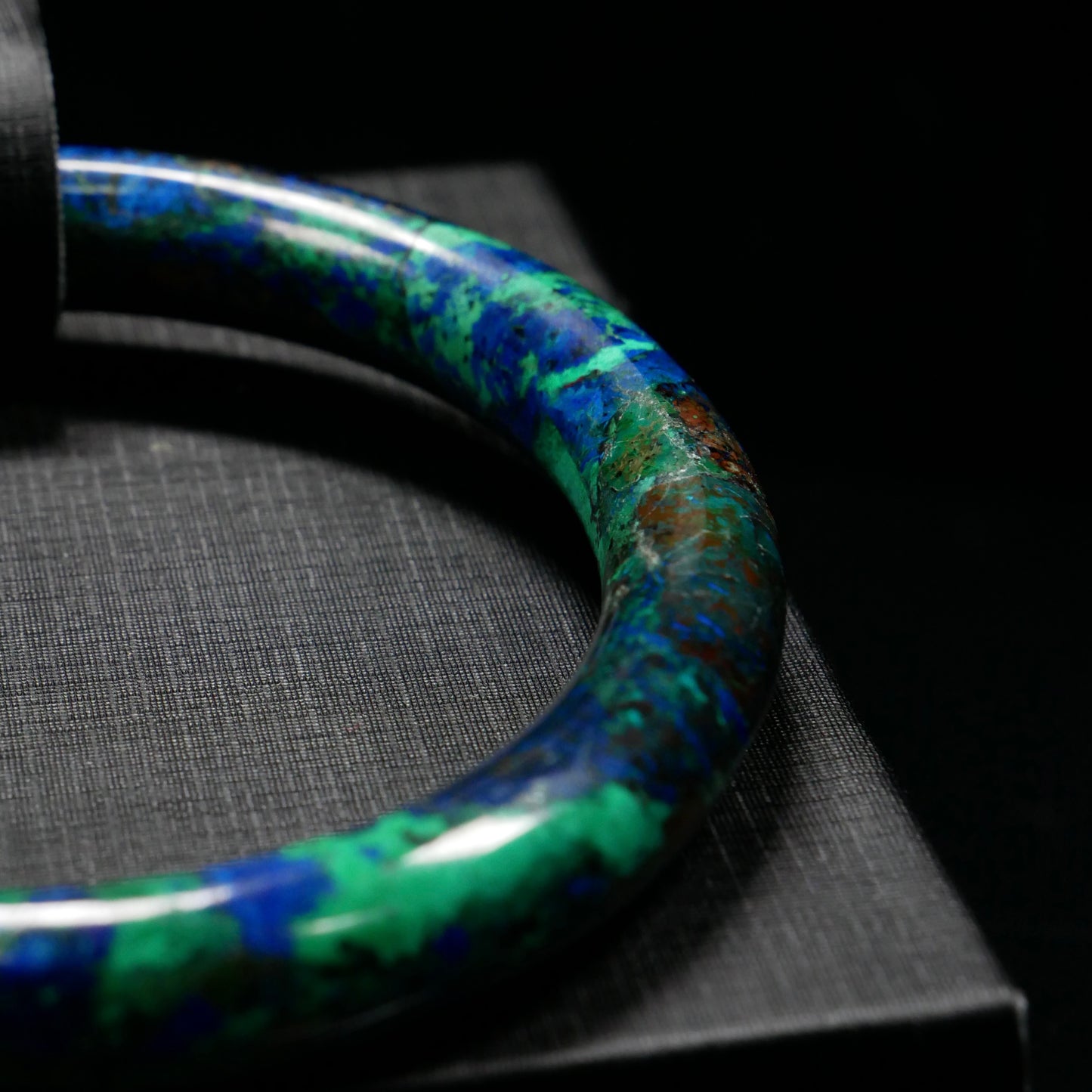 Slim Azurite Bangle