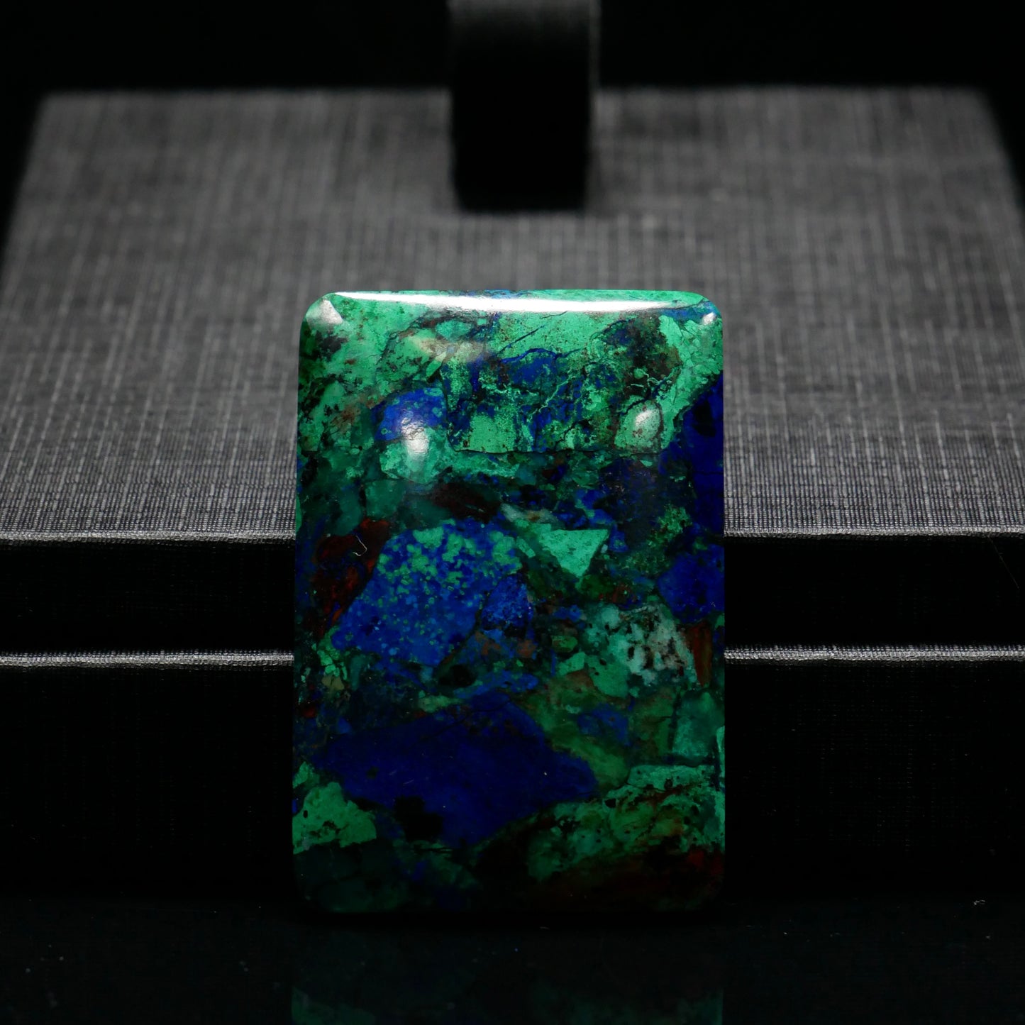 Azurite Square Tablet Pendant