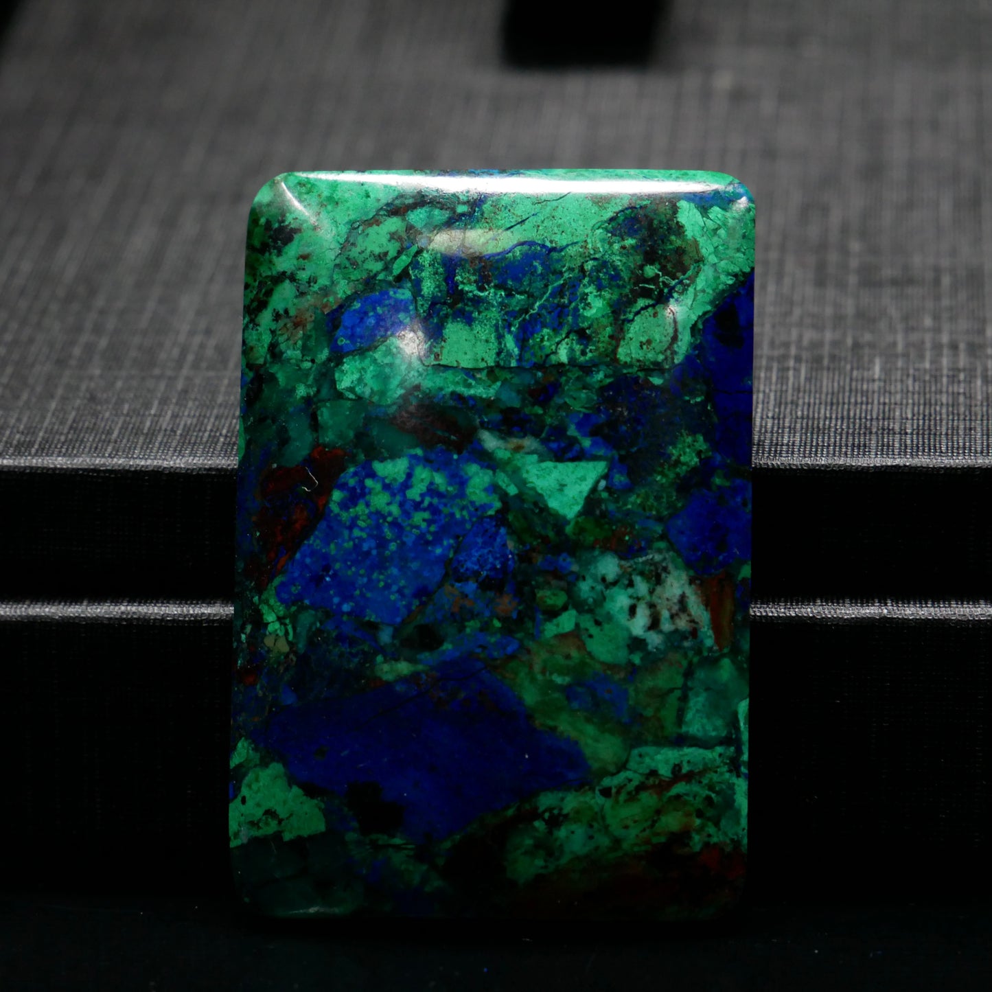 Azurite Square Tablet Pendant