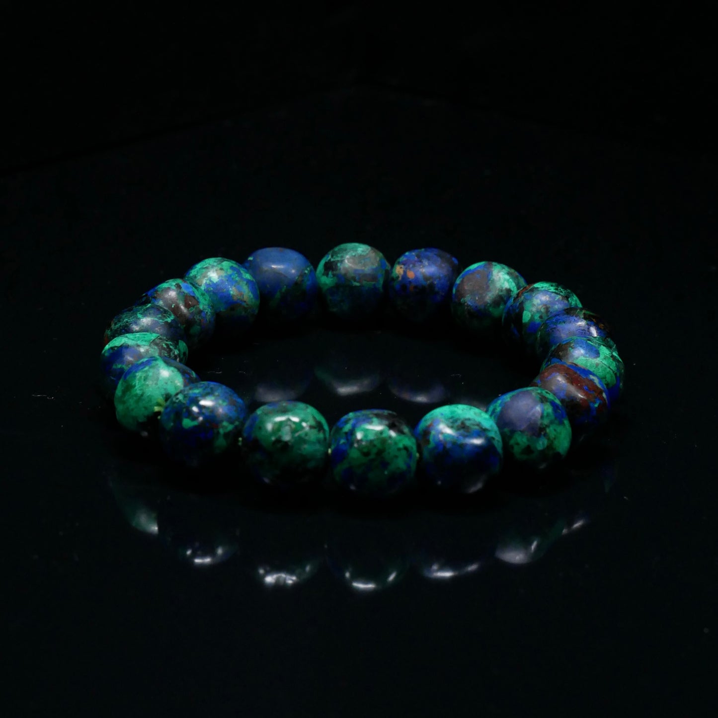 Classic-Cut Azurite Bead Strand