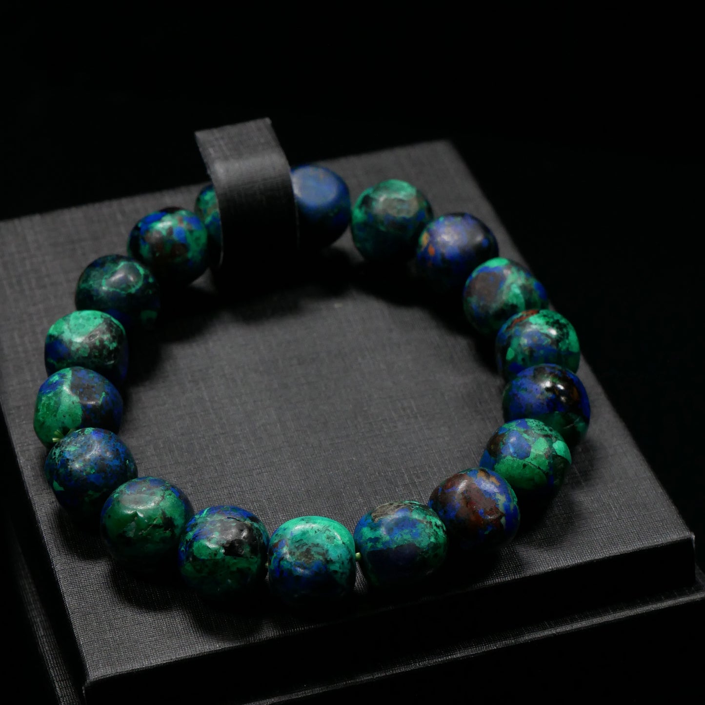 Classic-Cut Azurite Bead Strand