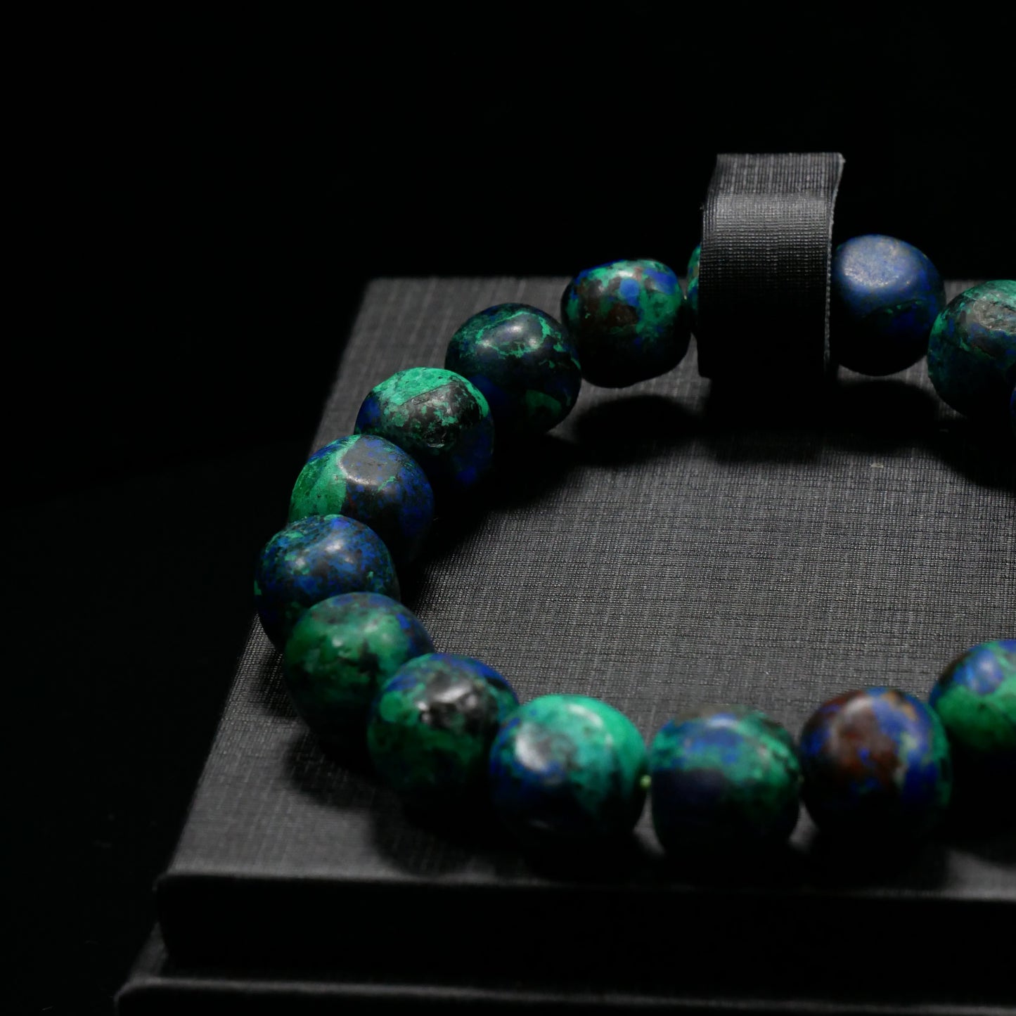 Classic-Cut Azurite Bead Strand