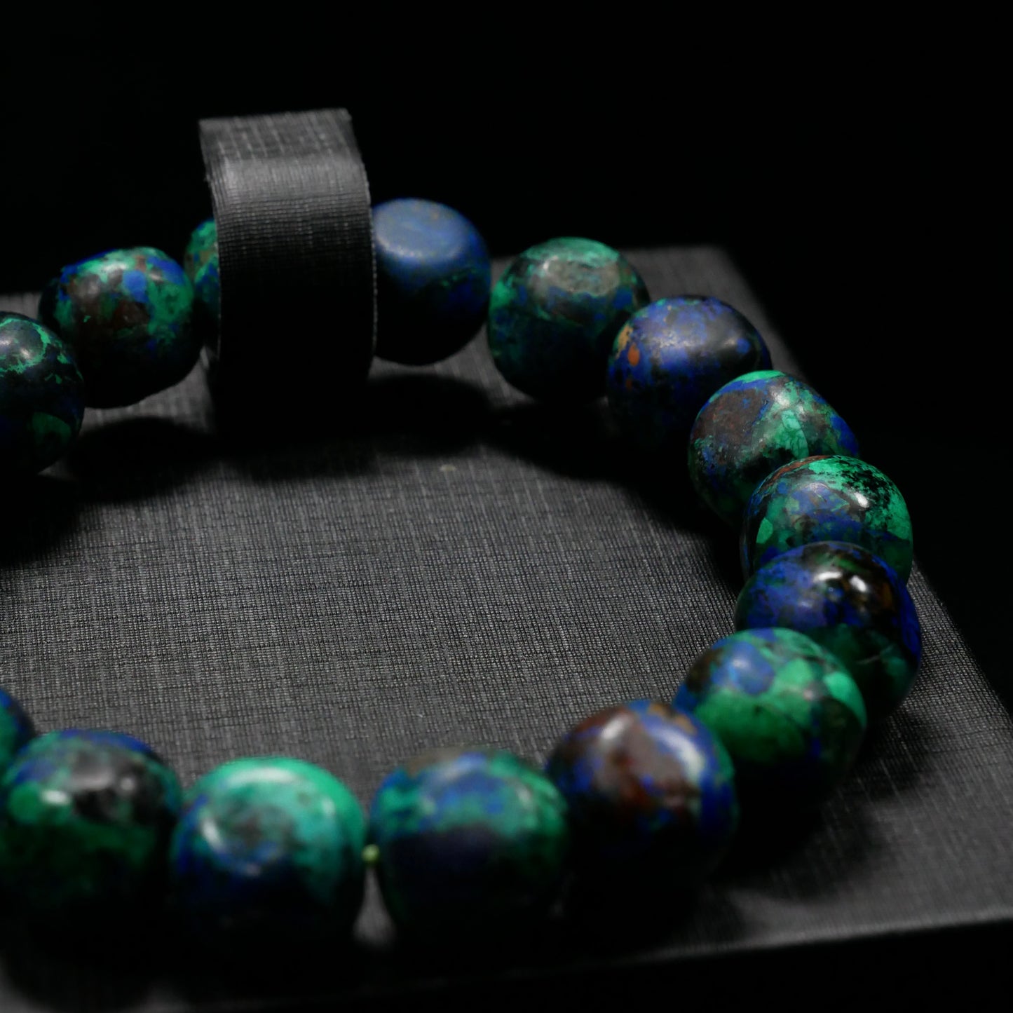 Classic-Cut Azurite Bead Strand