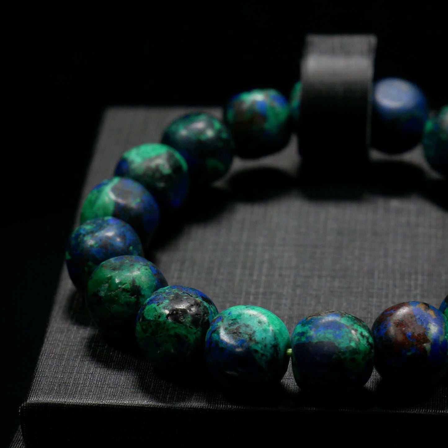 Classic-Cut Azurite Bead Strand
