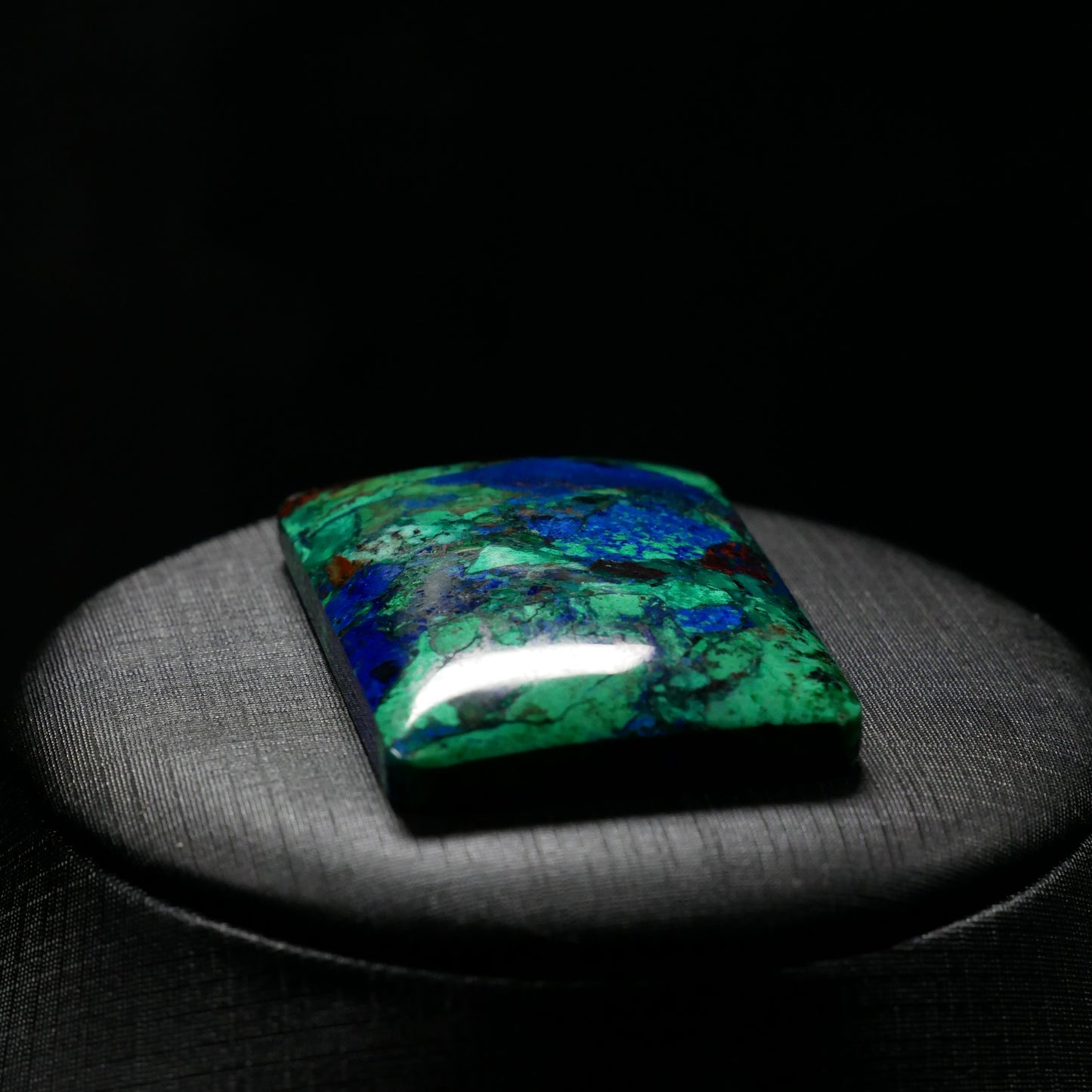 Azurite Square Tablet Pendant