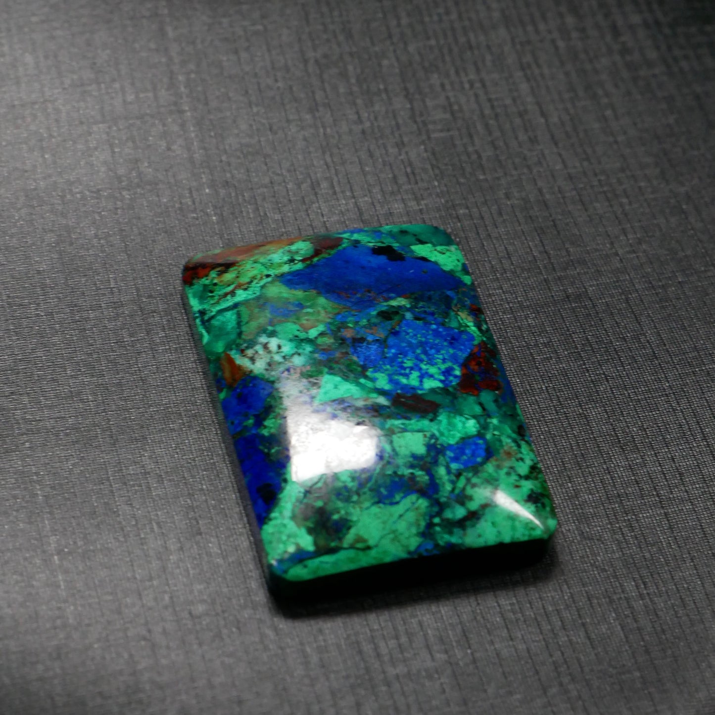 Azurite Square Tablet Pendant