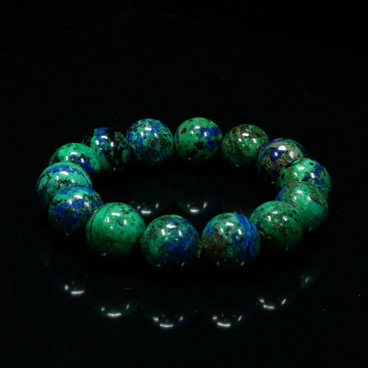 Azurite Round-Bead Bracelet
