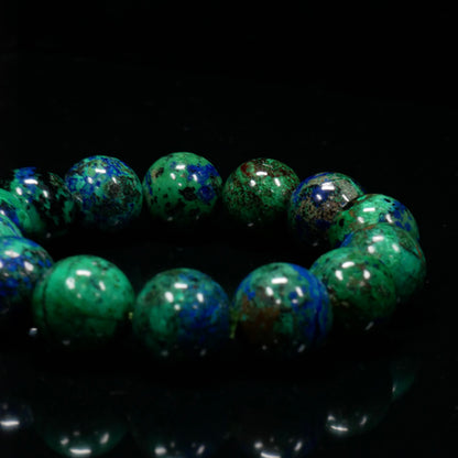 Azurite Round-Bead Bracelet