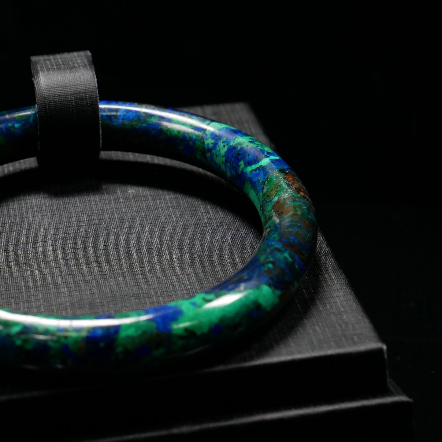 Slim Azurite Bangle