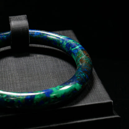 Slim Azurite Bangle