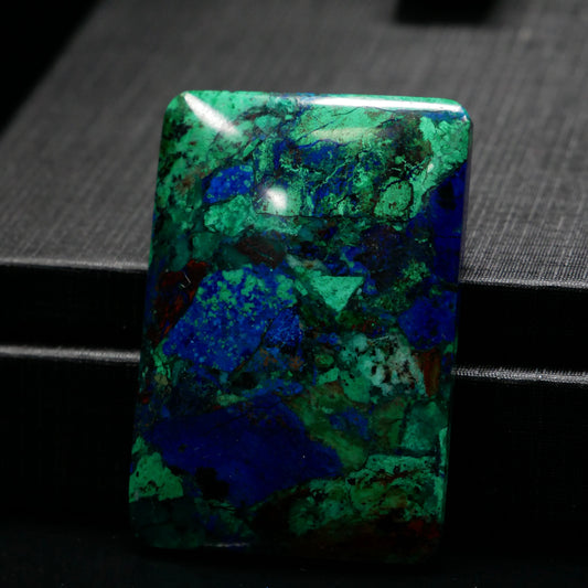 Azurite Square Tablet Pendant