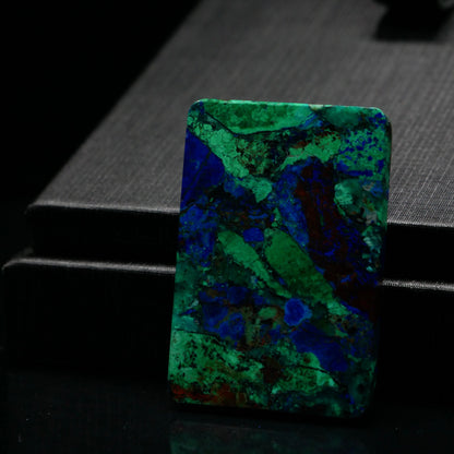 Azurite Square Tablet Pendant