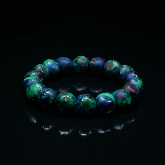 Classic-Cut Azurite Bead Strand